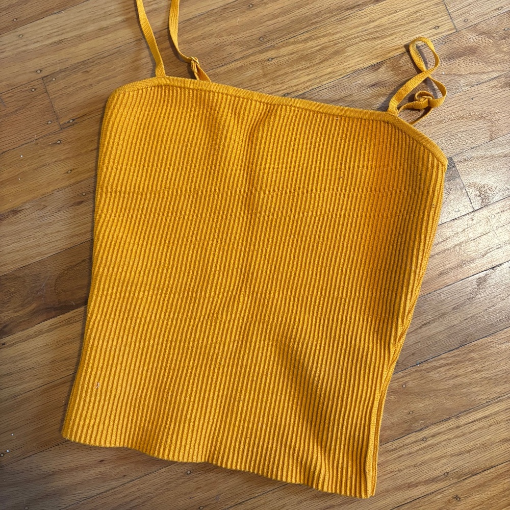 Babaton sculpt tank marigold, worn once